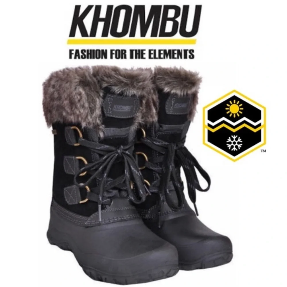 Khombu Waterproof Fur Snow Boots
